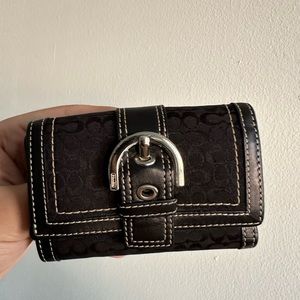 Vintage Coach Wallet (black monogram)